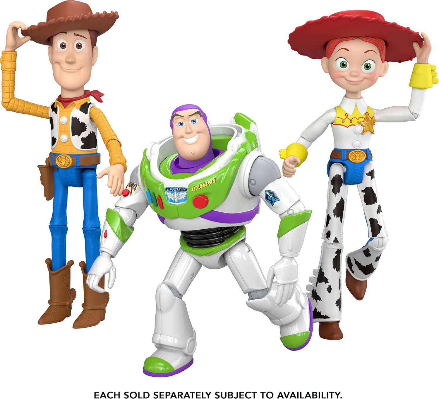Mattel Disney and Pixar Toy Story Buzz Light Year Action Figures 7 Inch Playscale Key Characters, 8 Plus Posable Joints with Movie Accurate Design