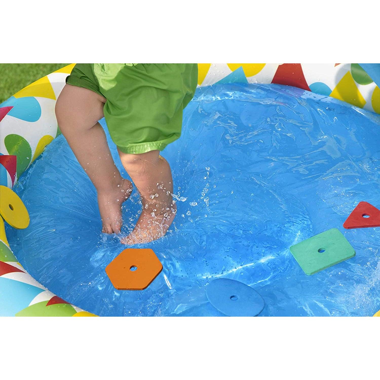 Bestway 52378 Splash & Learn Kiddie Pool‎ 120 x 117 x 46 cm - BumbleToys - 8-13 Years, Bestway, Boys, Eagle Plus, Floaters, Island, Pre-Order, Sand Toys Pools & Inflatables