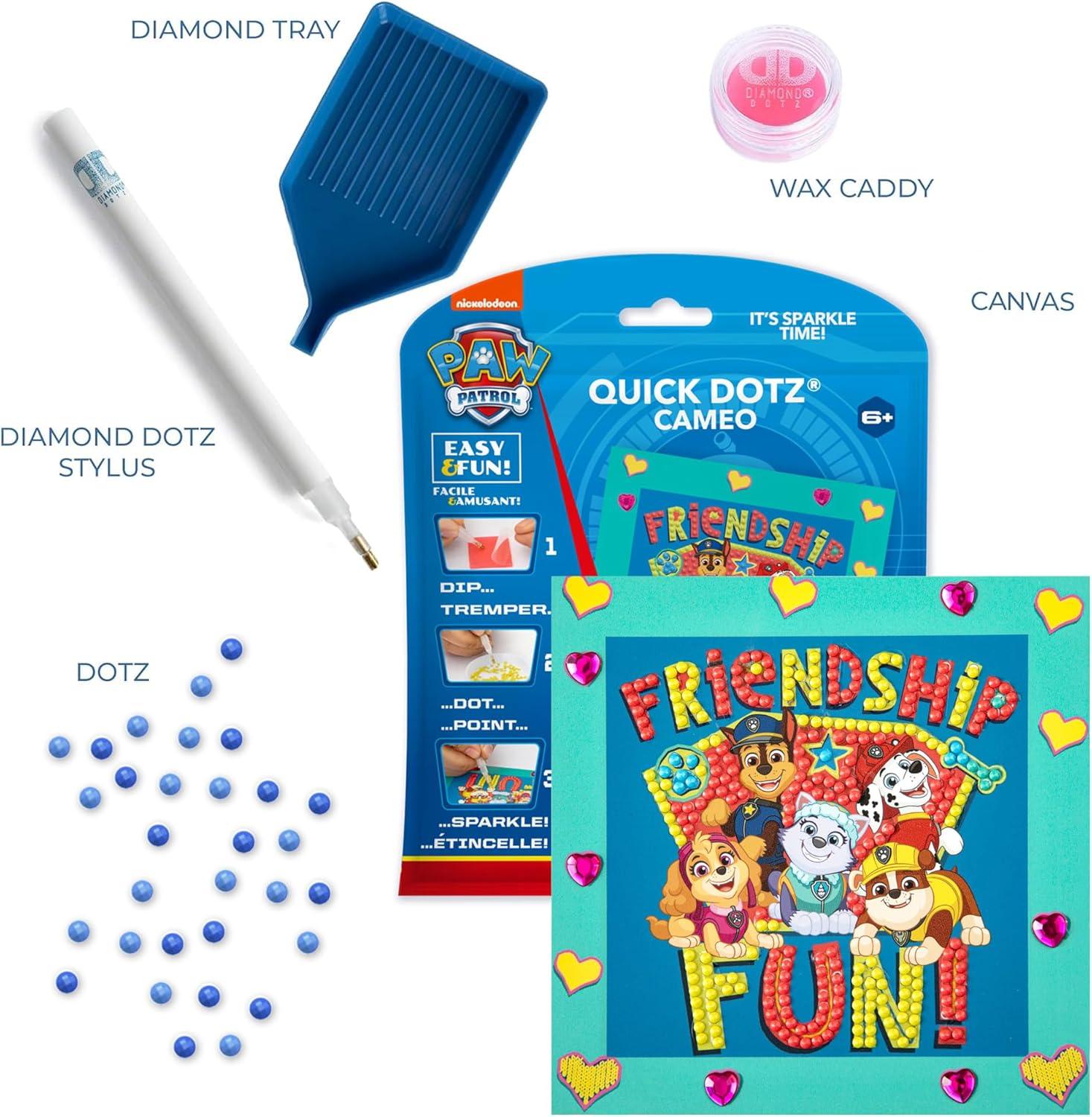 مجموعة فنية من الماس من سيمبلي دوتز مقاس 5.1 بوصة × 5.1 بوصة - صداقة باو باترول