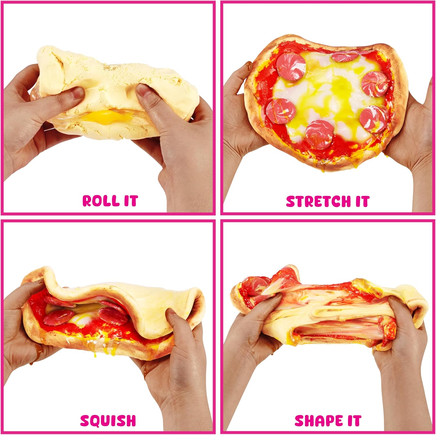 سلة صغيرة من زورو، لعبة، فنون وحرف يدوية للأطفال والكبار، مجموعة صنع سلايم ناعم - مجموعة سلايم للبنات من عمر 6 إلى 10 سنوات - فكرة هدية ممتعة للأولاد والبنات - ألعاب فيدجيت - ألعاب حسية (بيتزا)