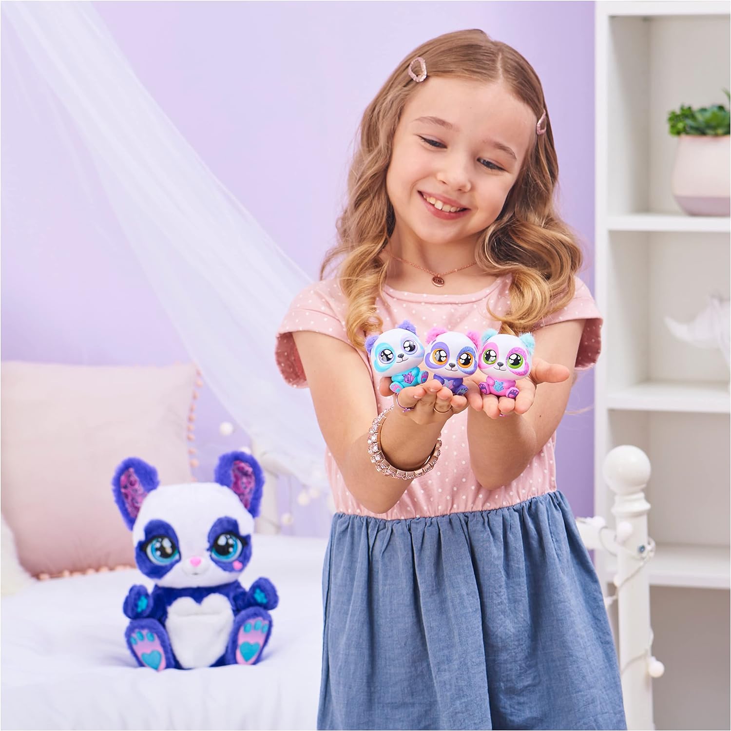 Peek-A-Roo, Interactive Panda-Roo Plush Toy with Mystery Baby and Over 150 Sounds and Actions