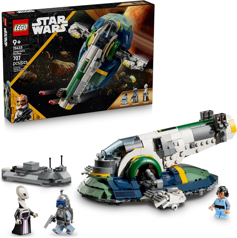 LEGO Star Wars: Attack of The Clones Jango Fett's Starship Building Toy - Pretend Play Set for Boys & Girls, Ages 9+ - Gift for Birthdays - 75433