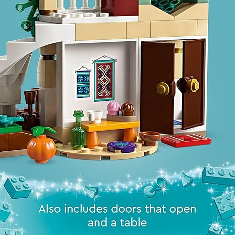 LEGO Disney Wish: Asha in The City of Rosas 43223 Building Toy Set, A Buildable Model from The Disney Movie to Inspire Adventures and Creative Play, A Fun Gift for Kids and Fans Ages 6 and up