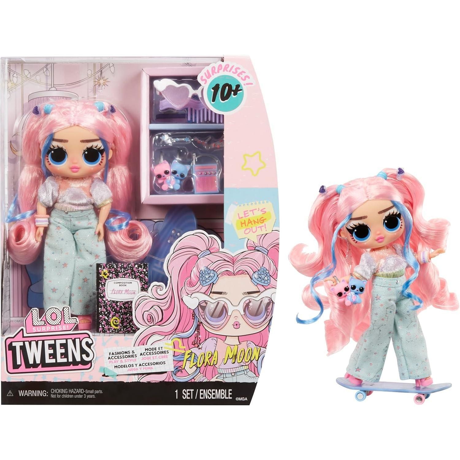 LOL Surprise Tweens Fashion Doll Flora Moon with 10+ Surprises and Fabulous Accessories – Great Gift for Kids Ages 4+