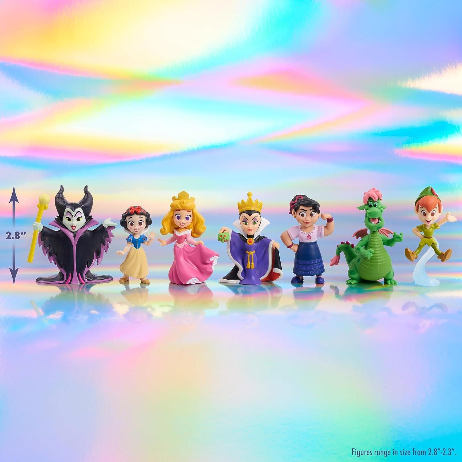 Disney 100 Years of Enchantment Celebration Collection Limited Edition 7-piece Figure Pack, Officially Licensed Kids Toys for Ages 3