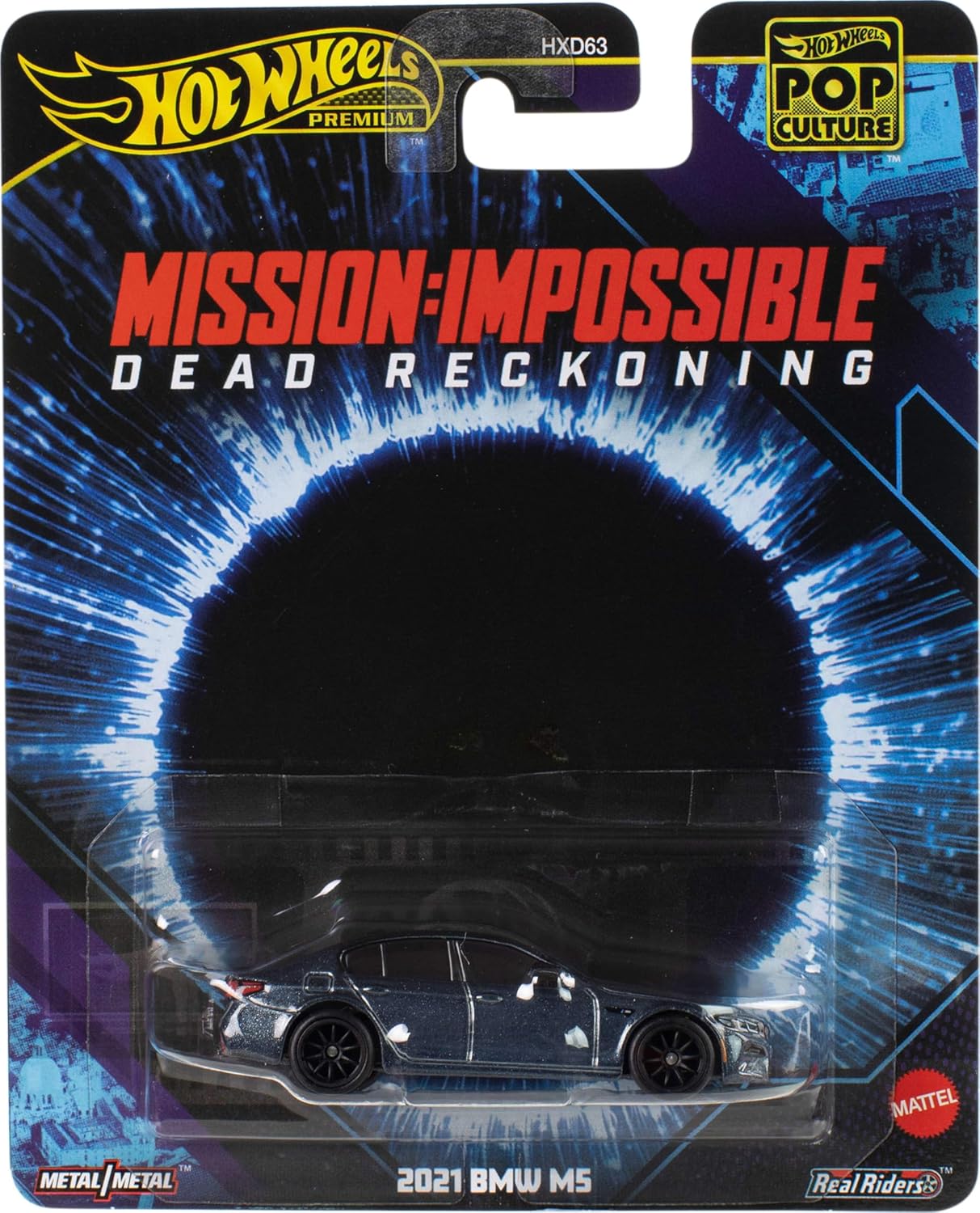 Hot Wheels Premium Toy Car 1:64 Scale Die-Cast Pop Culture Mission Impossible - 2021 BMW M5