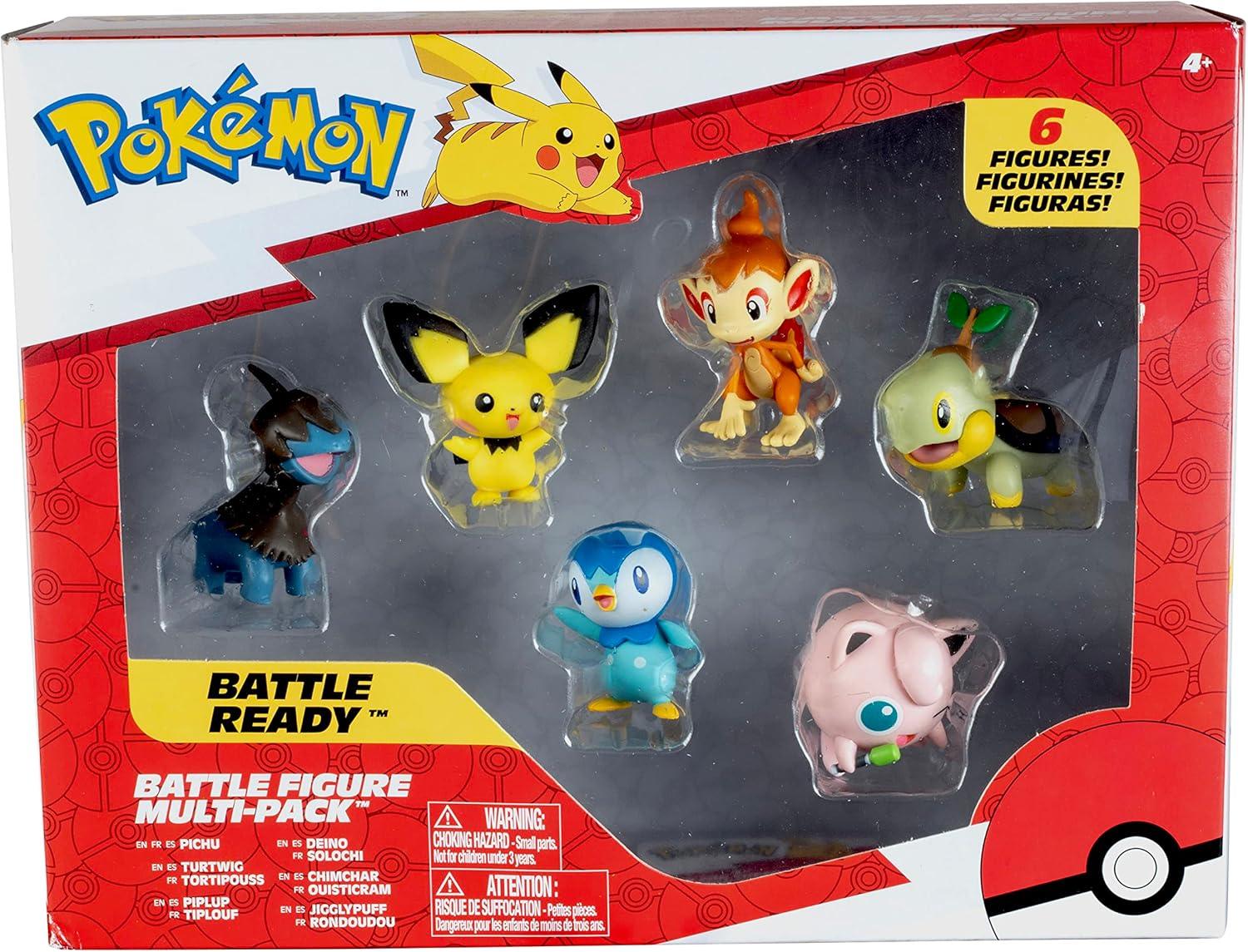 Pokémon Battle Figure Toy Set - 6 pcs