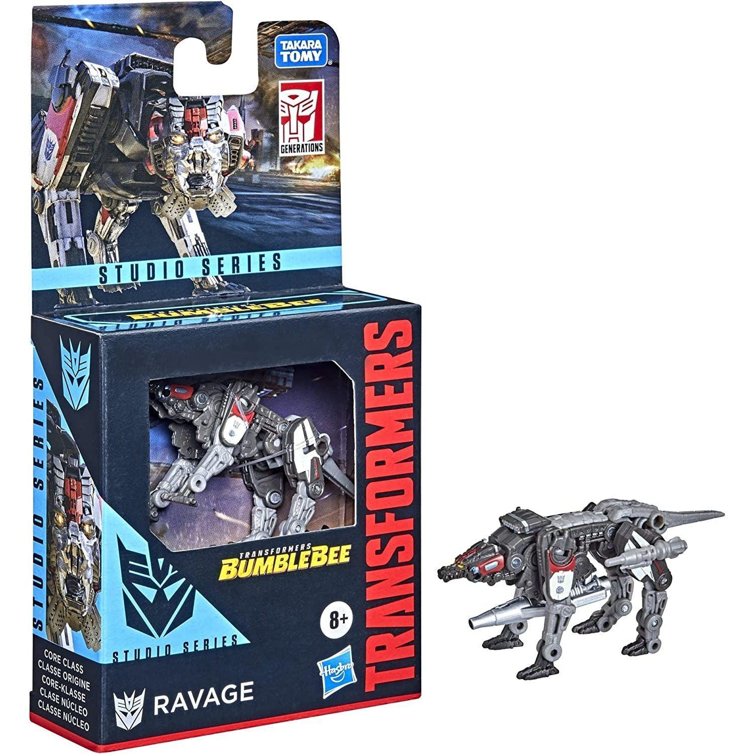 Transformers Toys Studio Series Core Class Bumblebee Ravage Action Fig ...