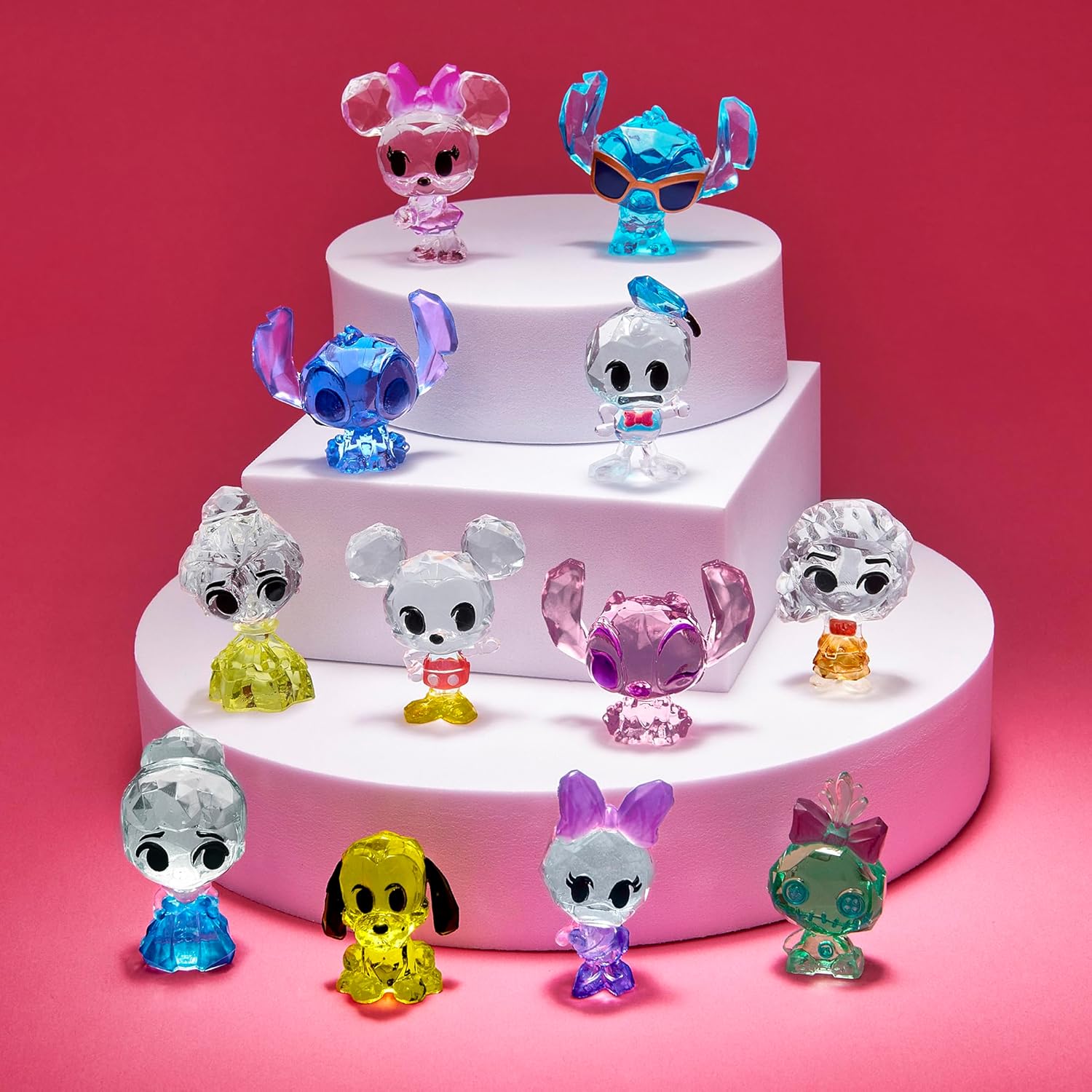 Disney Crystal Surprise Series 1, Mini Collectible Crystal Figures with Activity Compound, Collectible Blind Bag Inspired Figures, Kids Toys for Ages 3 and Up