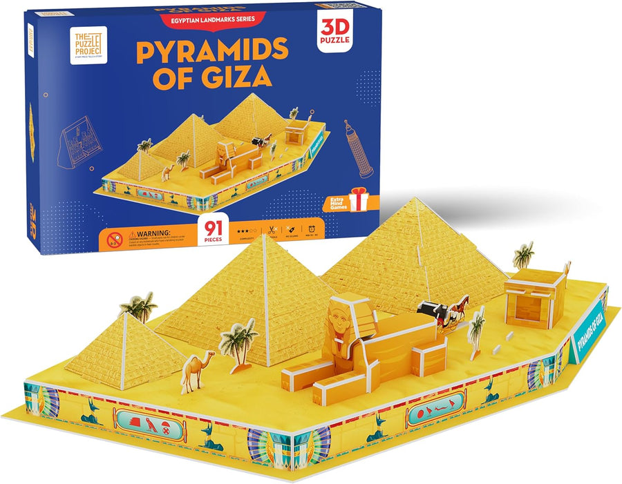 Pyramids Of Giza 3d puzzle - 91 Pieces, Egyptian Pyramids Egypt 3D Puzzle