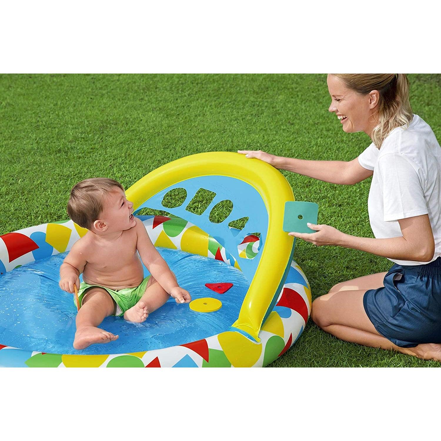 Bestway 52378 Splash & Learn Kiddie Pool‎ 120 x 117 x 46 cm - BumbleToys - 8-13 Years, Bestway, Boys, Eagle Plus, Floaters, Island, Pre-Order, Sand Toys Pools & Inflatables
