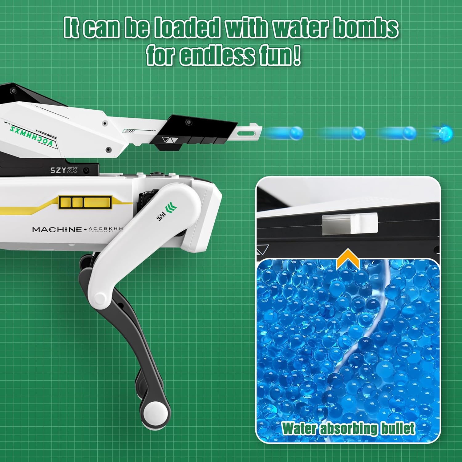 Shoot Robot Dog - Interactive STEM Pet with Voice Control, 30+ Actions & APP Programming, Durable Design for Kids Age 6+