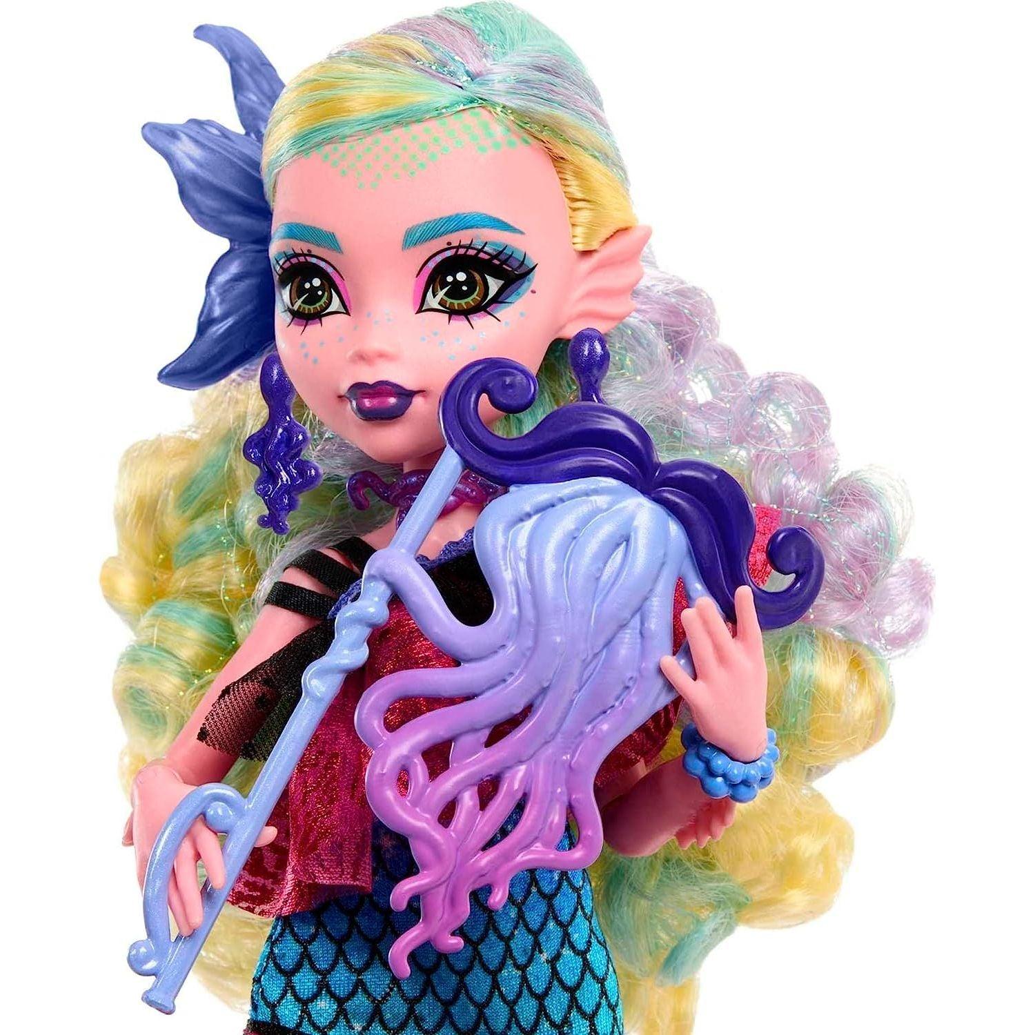 Monster High Lagoona Blue Doll in Monster Ball Party Dress with Themed Accessories Like Balloons