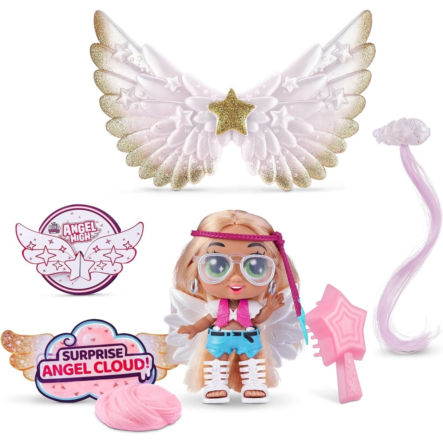 United Pacific Designs 9710 Zuru Itty Bitty Pretty's Pink Hair Angel Surprise Series 1