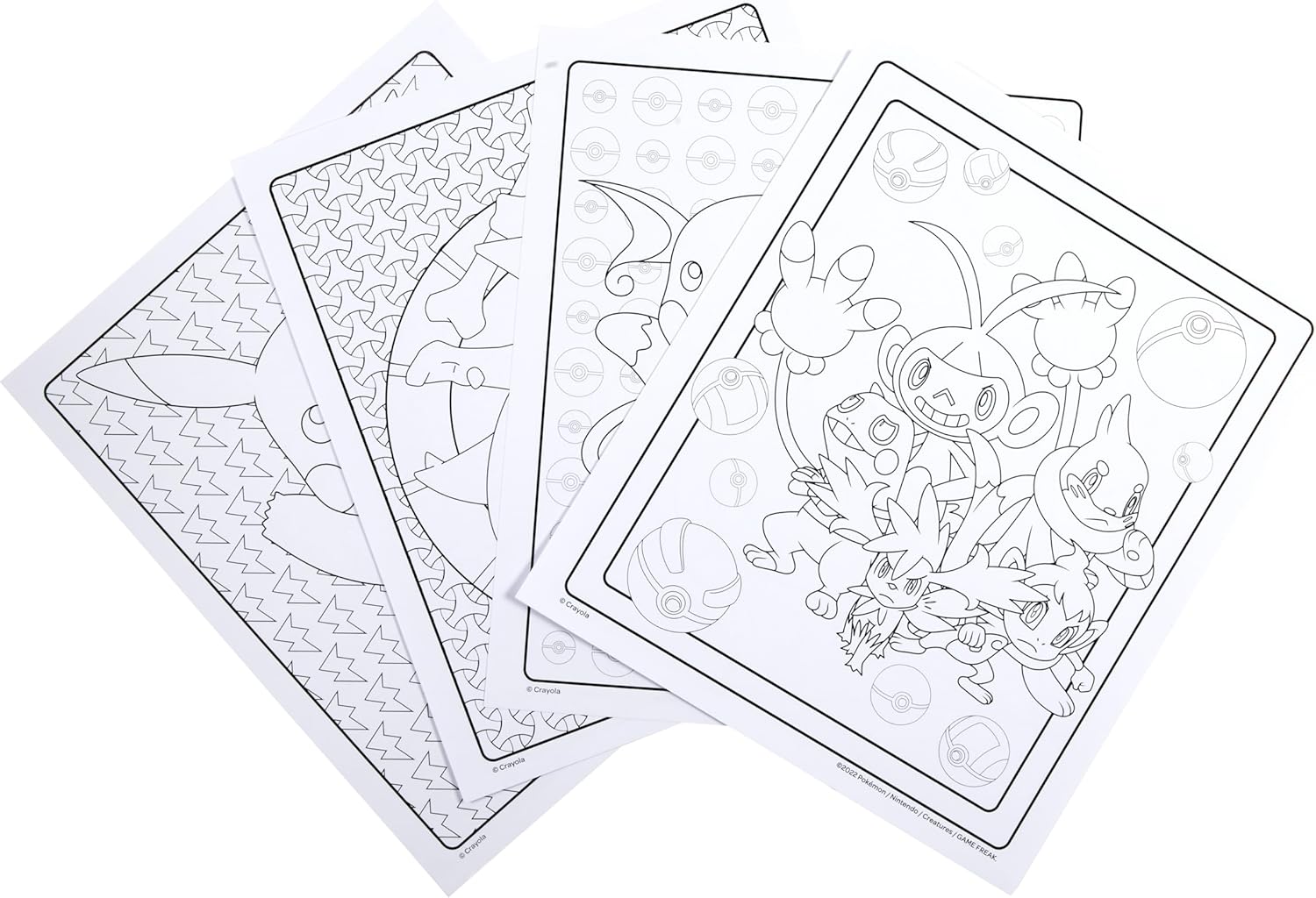 Crayola Coloring Book with Pokemon Stickers, 32 Pages and 4 Sheets of Stickers Included