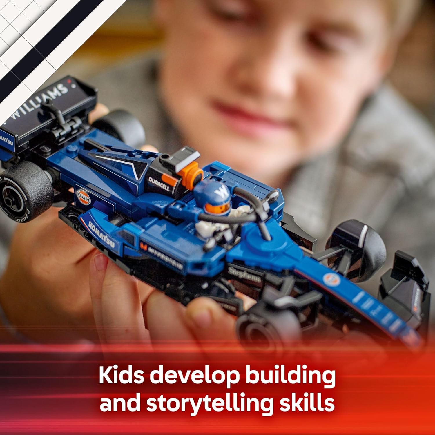 LEGO 77249 Speed Champions Williams Racing FW46 F1 Race Car Toy - Building Set for Kids, Boys & Girls