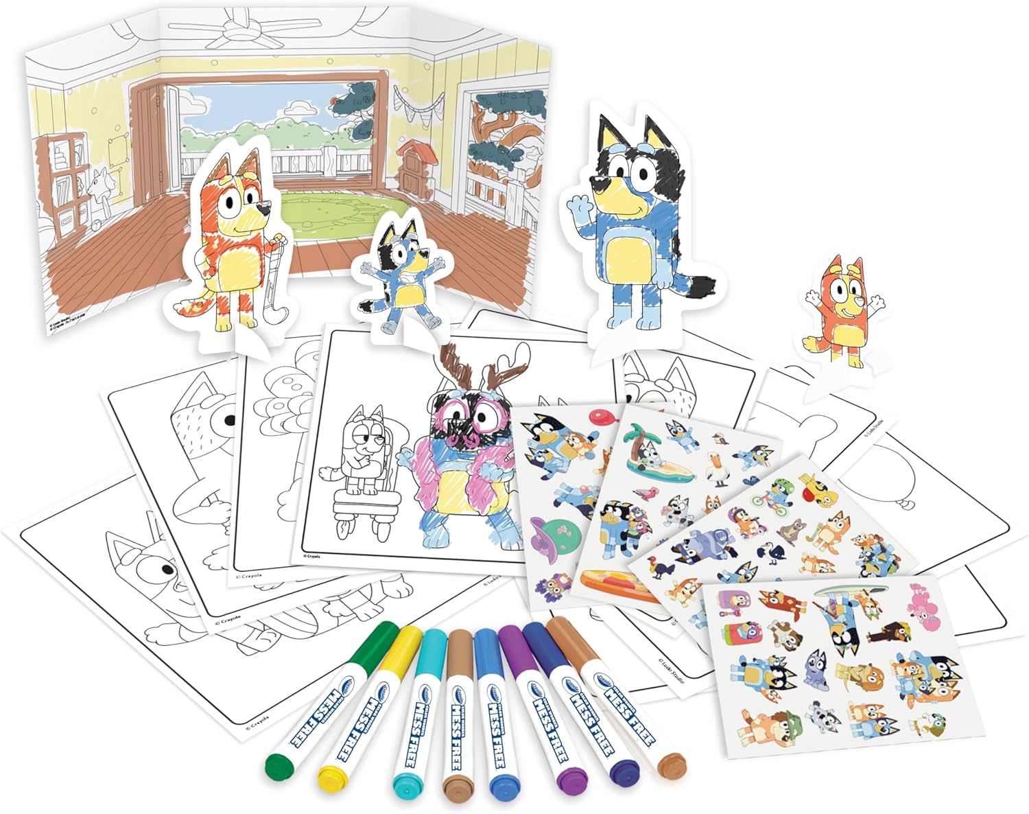 مجموعة أنشطة كرايولا كولور وندر بلوي | متعة تلوين خالية من الفوضى | تتضمن أكثر من 40 قطعة