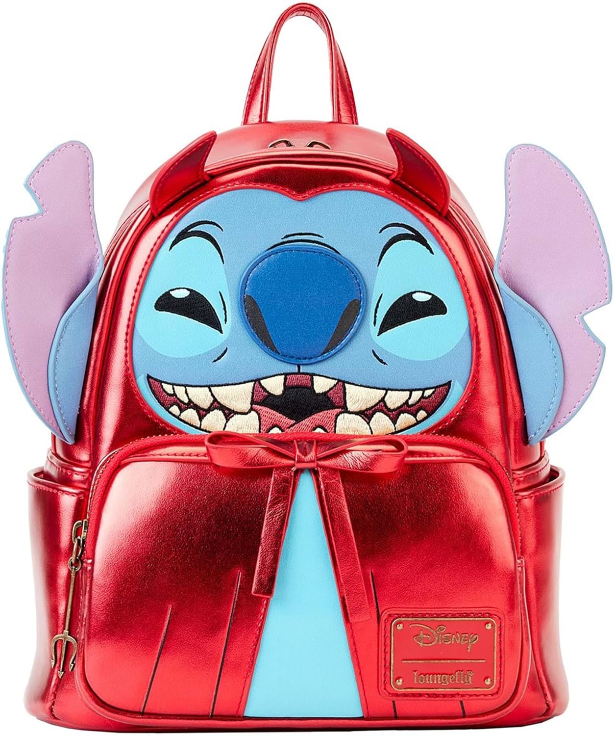 Loungefly Disney Stitch Devil Double Strap Mini Backpack