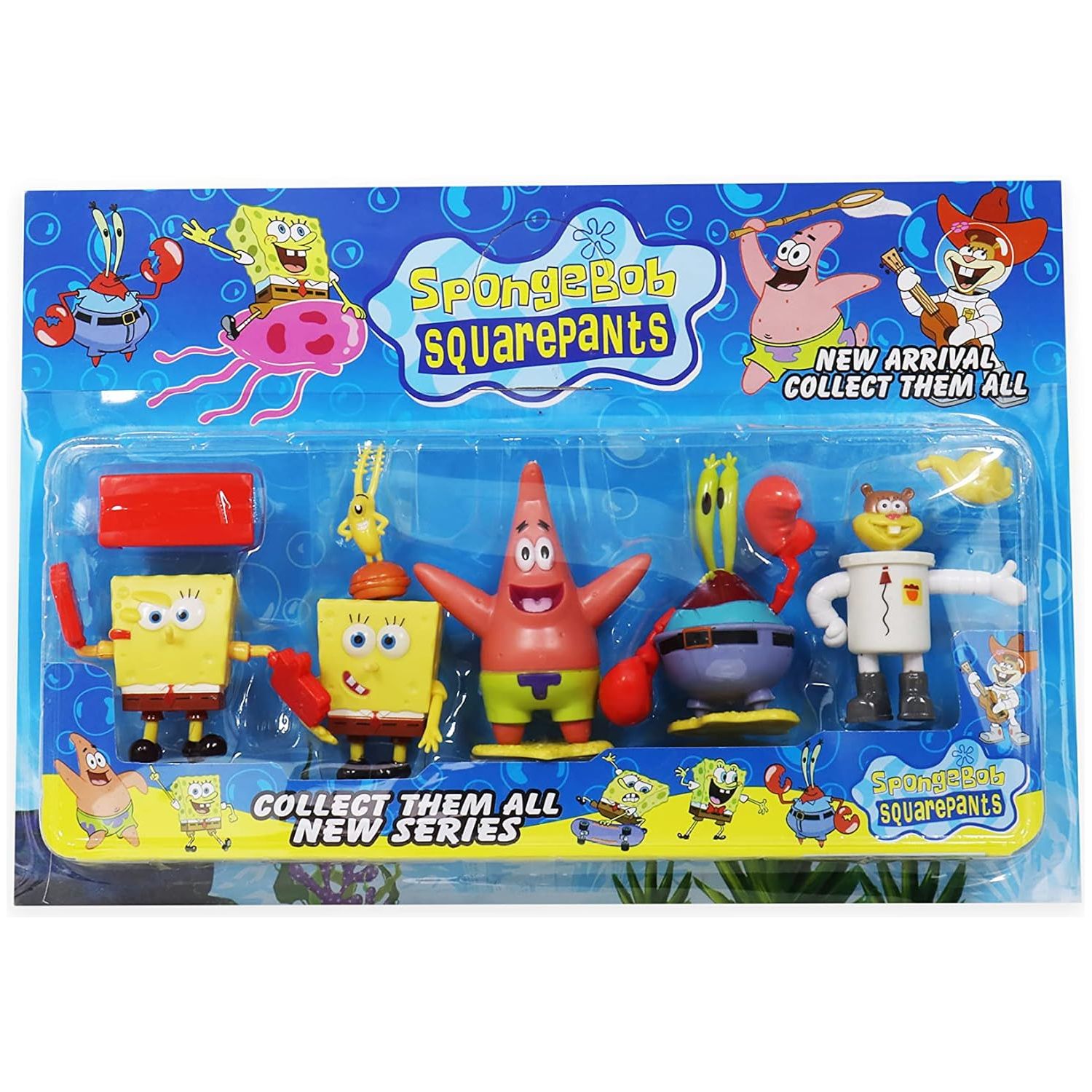 Spongebob squarepants collectable vinyl mini figures set 5 Figures 88092