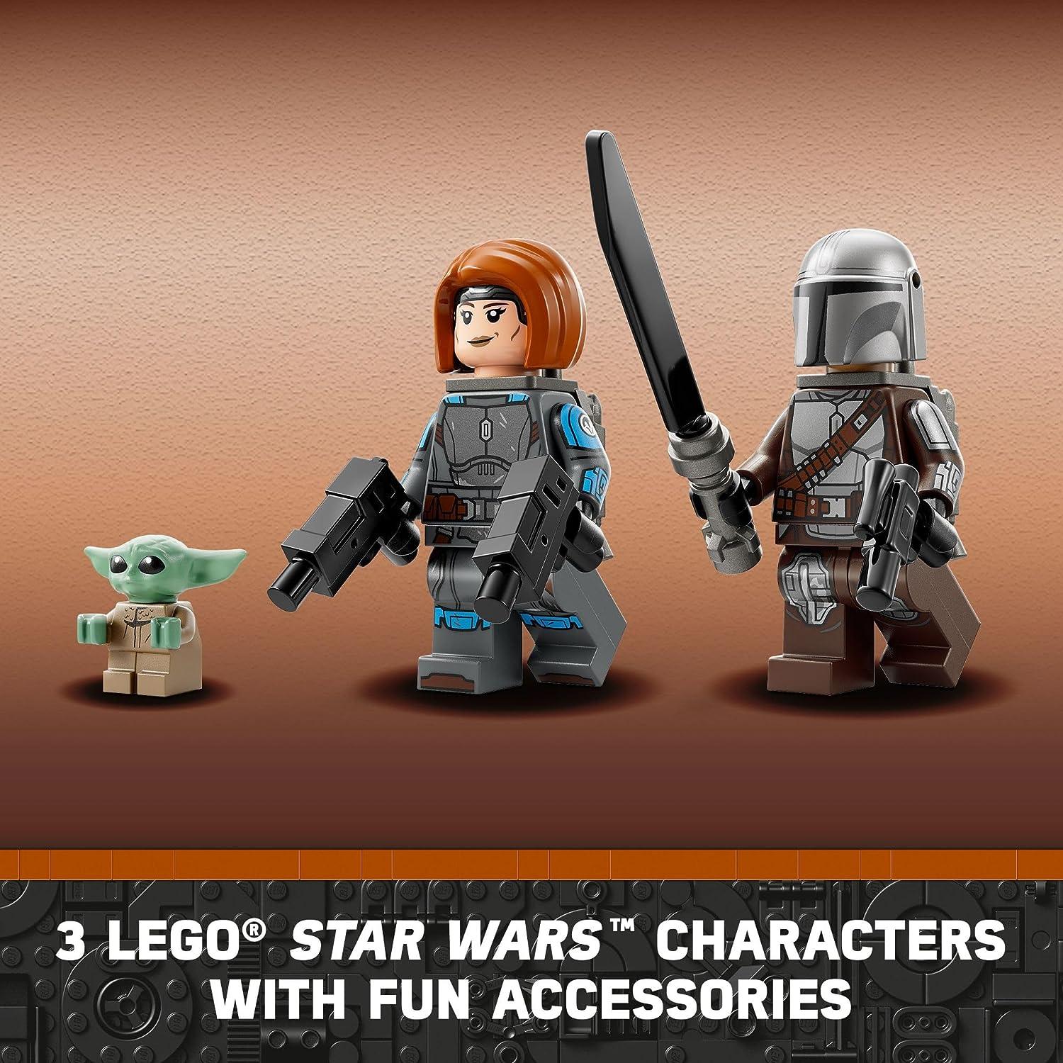 LEGO Star Wars Spider Tank 75361, Building Toy Mech from The Mandalorian Season 3, Includes The Mandalorian with Darksaber, Bo-Katan, and Grogu 'Baby Yoda' Minifigures, Gift Idea for Kids Ages 9+