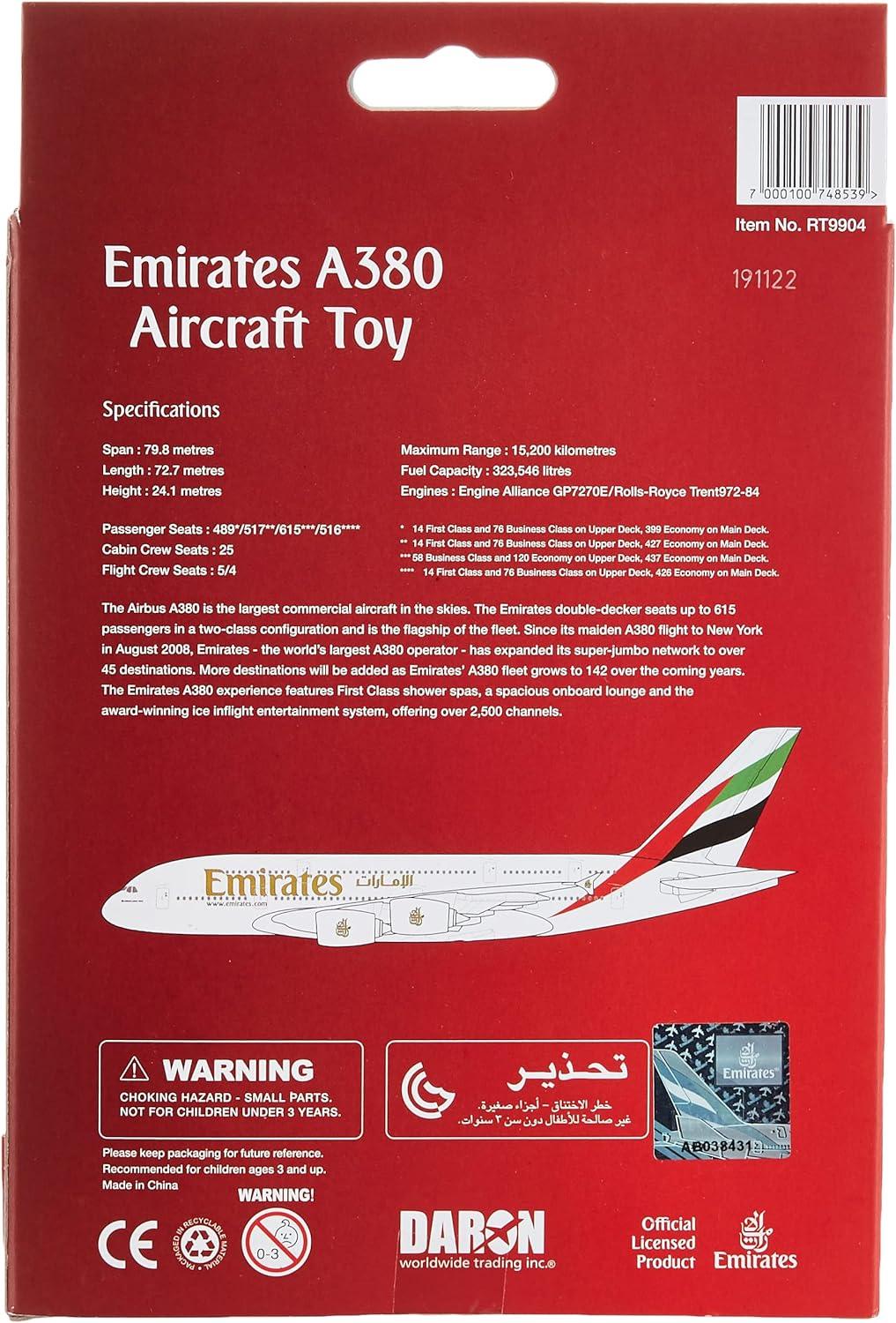 Daron Emirates A380 Single Plane