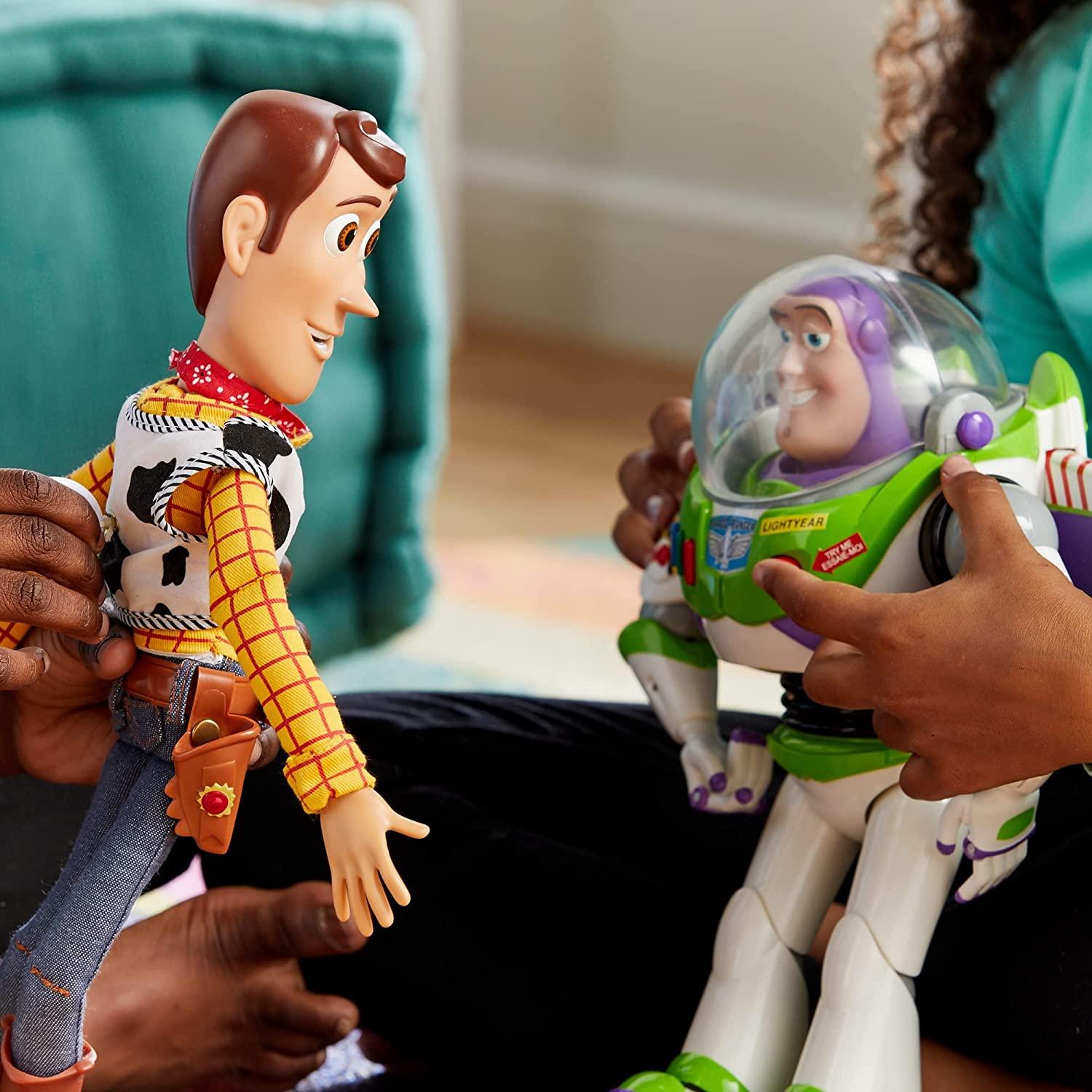 Disney Store Talking Buzz Lightyear And Woody Woody Toy Story