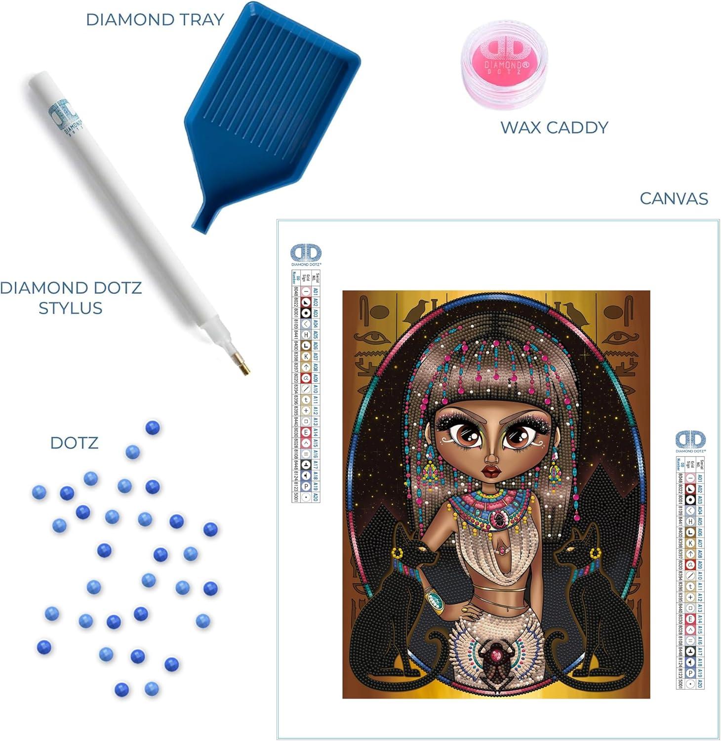 مجموعة فنية من الماس من سيمبلي دوتز 15.7 بوصة × 18.7 بوصة - أميرة مصرية