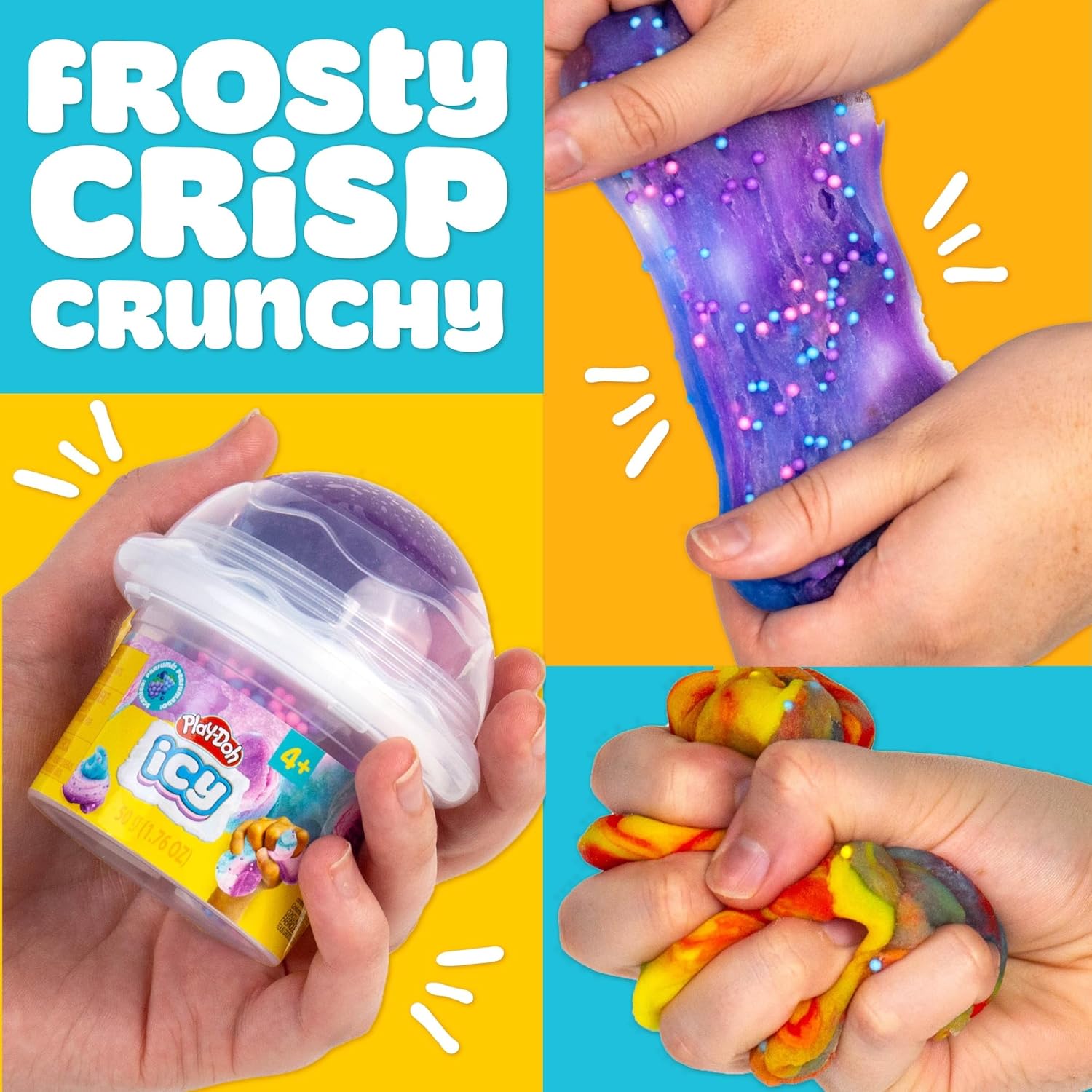 Hasbro Play Doh Rainbow Ripple Icy Slime