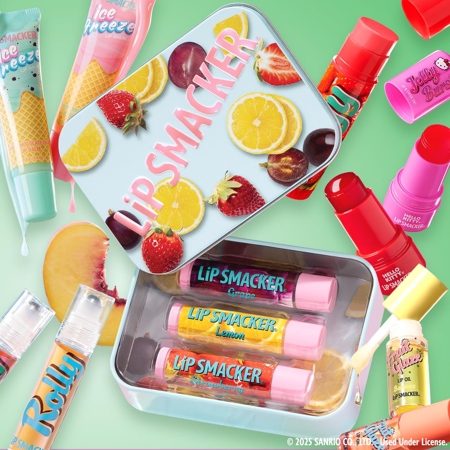 Lip Smacker Hello Kitty So Jelly Lip & Cheek Tint, Moisturizing Sheer & Buildable Color, Fun Bouncy Jelly Texture, Sweet Cherry Flavor