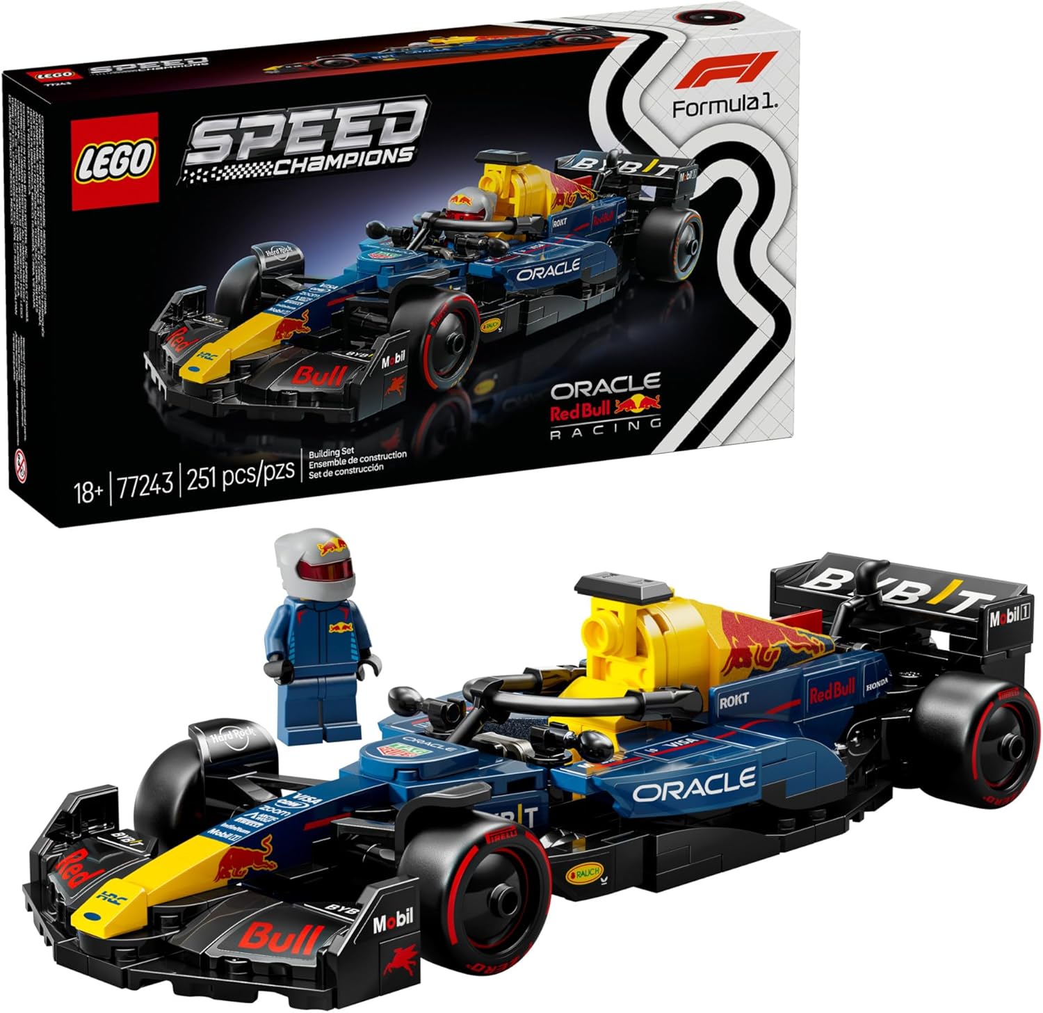 LEGO 77243 Speed Champions Oracle Red Bull Racing RB20 F1 Race Car Model Kits - Building Set for Adults