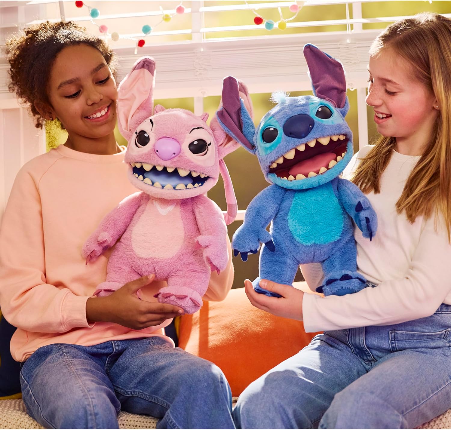 WOW! STUFF Disney Angel Puppetronic by RealFX | with a Limited 1st Edition Certificate | Looks, Feels & Sounds Real! | Disney's Lilo & Stitch | Over 100 Action & Sounds | 18