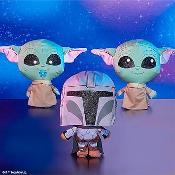 Just Play Star Wars™ Doorables Puffables Plush – Star Wars: The Mandalorian™, 10-inch Squishy Plush Featuring Glitter Eyes, Styles May Vary