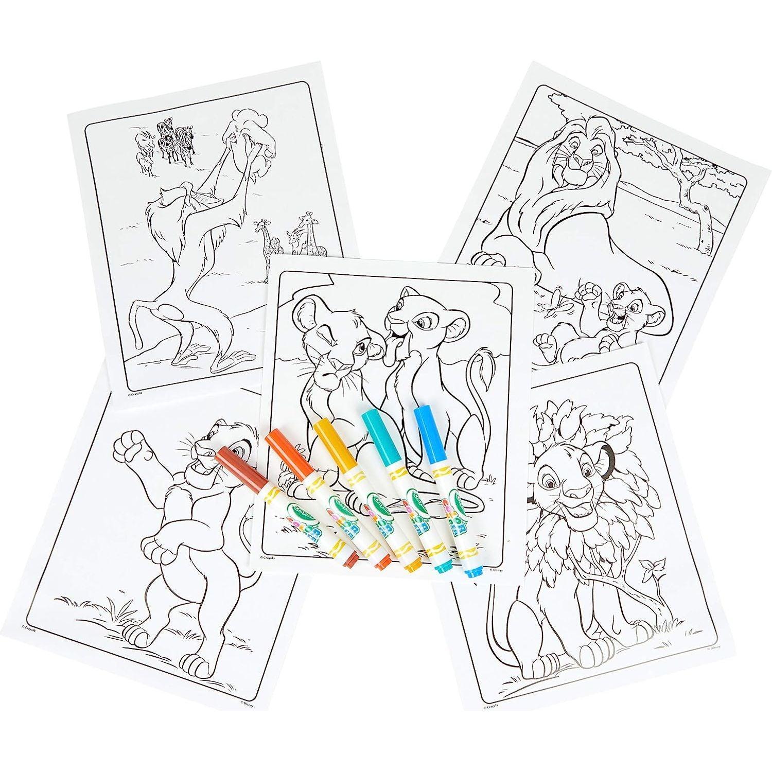 Crayola Color Lion King Pages & Markers Color Wonder Pad and Markers