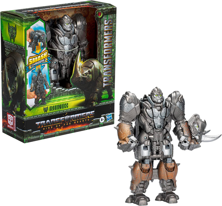 Transformers Rise of the Beasts Smash Changers Rhinox 9" Action Figure