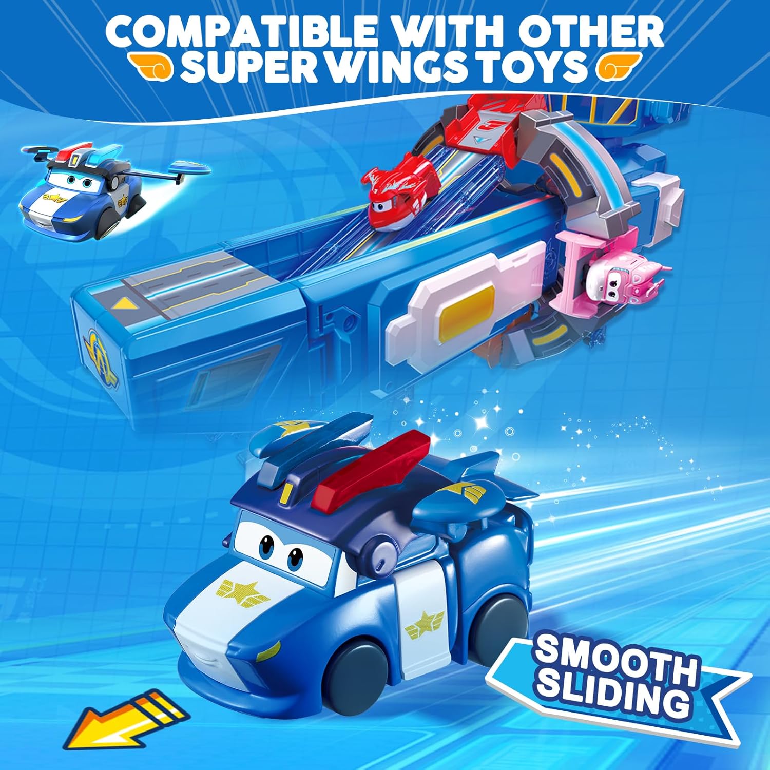 Super Wings Transformable Toys, 2 in Lucie Robot Transforming Action Figures - Lucie
