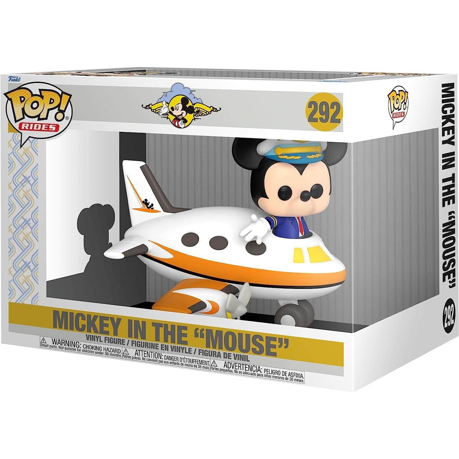 Funko Pop Disney Mickey Mouse One Walt’s Plane - Pilot Mickey Mouse Pop! Ride- Mickey in The Mouse - BumbleToys - 18+, Action Figures, Boys, Deluxe, Disney, Funko, POPSIES, Pre-Order