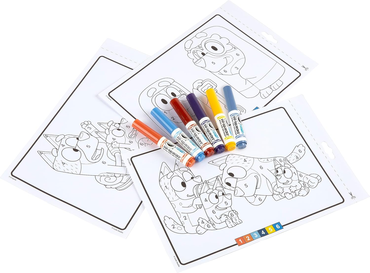 Crayola Color by Number Activity Book Bluey