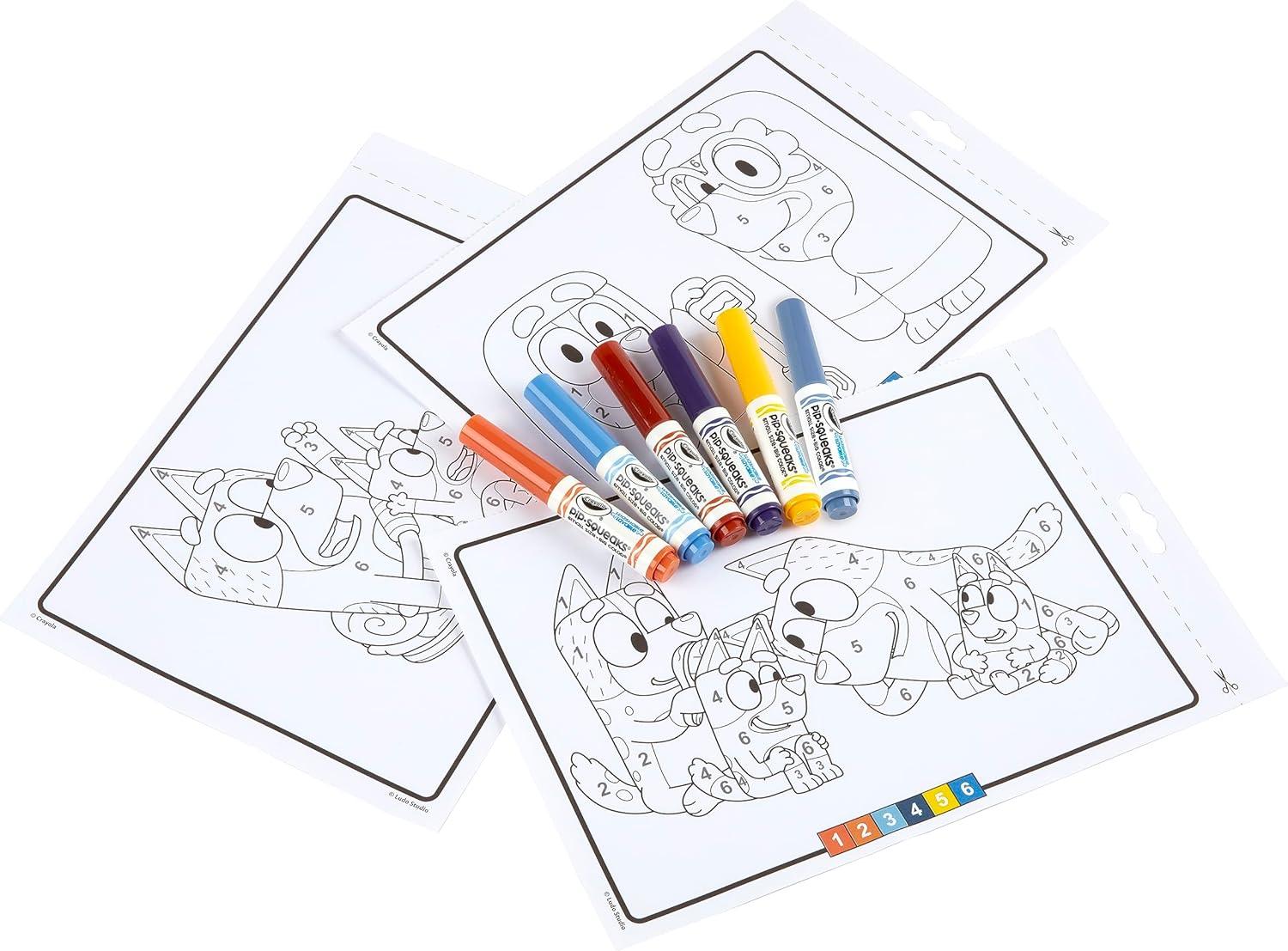 Crayola Color by Number Activity Book Bluey