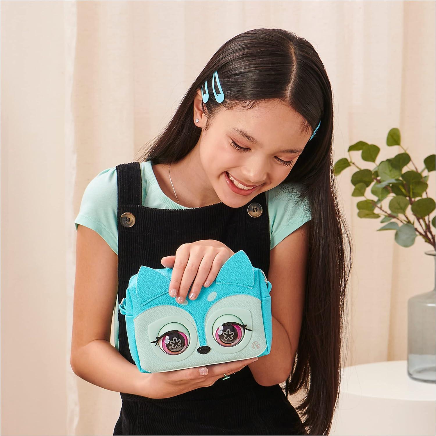 Purse Pets, Fierce Fox Interactive Pet Toy & Crossbody Kids Purse with Over 25 Sounds and Reactions, Shoulder Bag for Girls, Trendy Tween Gifts