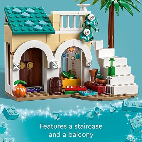 LEGO Disney Wish: مجموعة ألعاب البناء Asha in The City of Rosas 43223، نموذج قابل للبناء من فيلم ديزني لإلهام المغامرات واللعب الإبداعي، هدية ممتعة للأطفال والمشجعين من سن 6 سنوات فما فوق