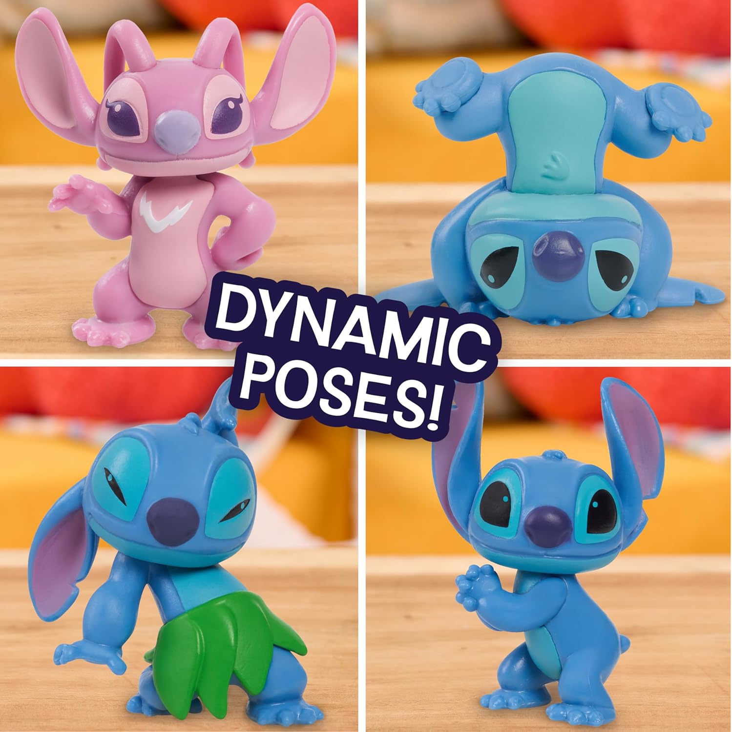 Just Play Disney Stitch Collectible Figure Set with Accessories, 11-Pieces, 2-inch Figurines, Includes Stitch, Lilo, Angel, & Scrump