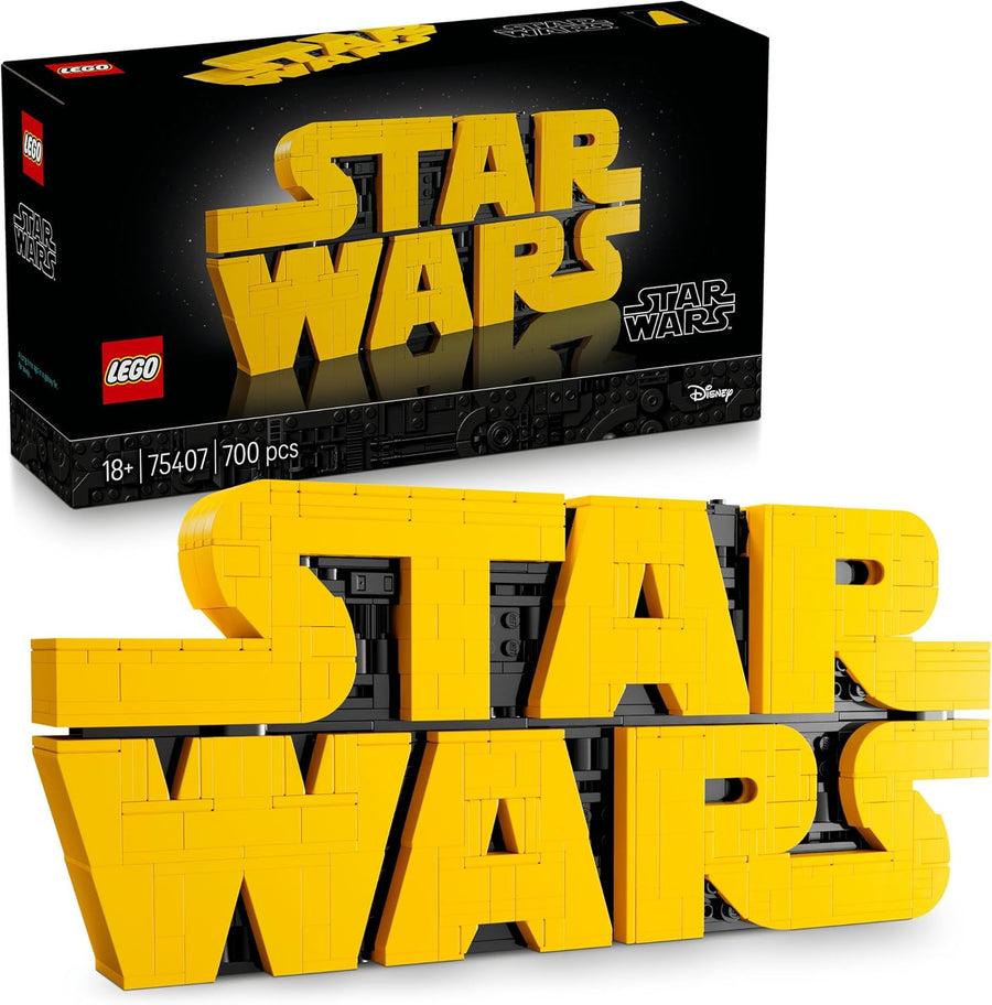 LEGO Star Wars Brick-Built Star Wars Logo Iconic Pop Culture Model Kit (75407)