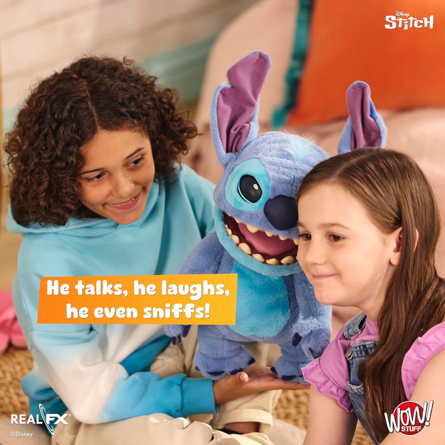 RealFX Disney Stitch Plush from Lilo & Stitch- 18