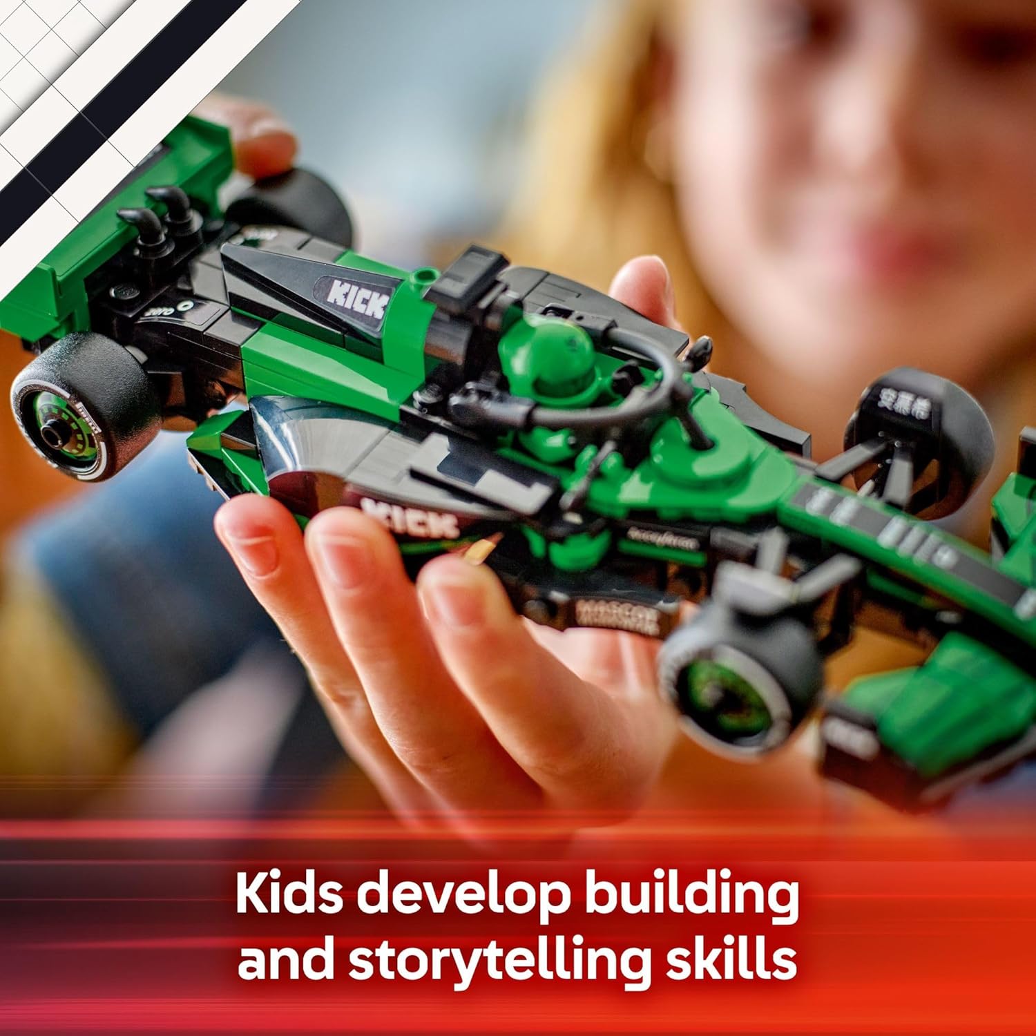 LEGO 77247 Speed Champions Kick Sauber F1 Team C44 Race Car Toy - Building Set for Kids, Boys & Girls, Ages 10+