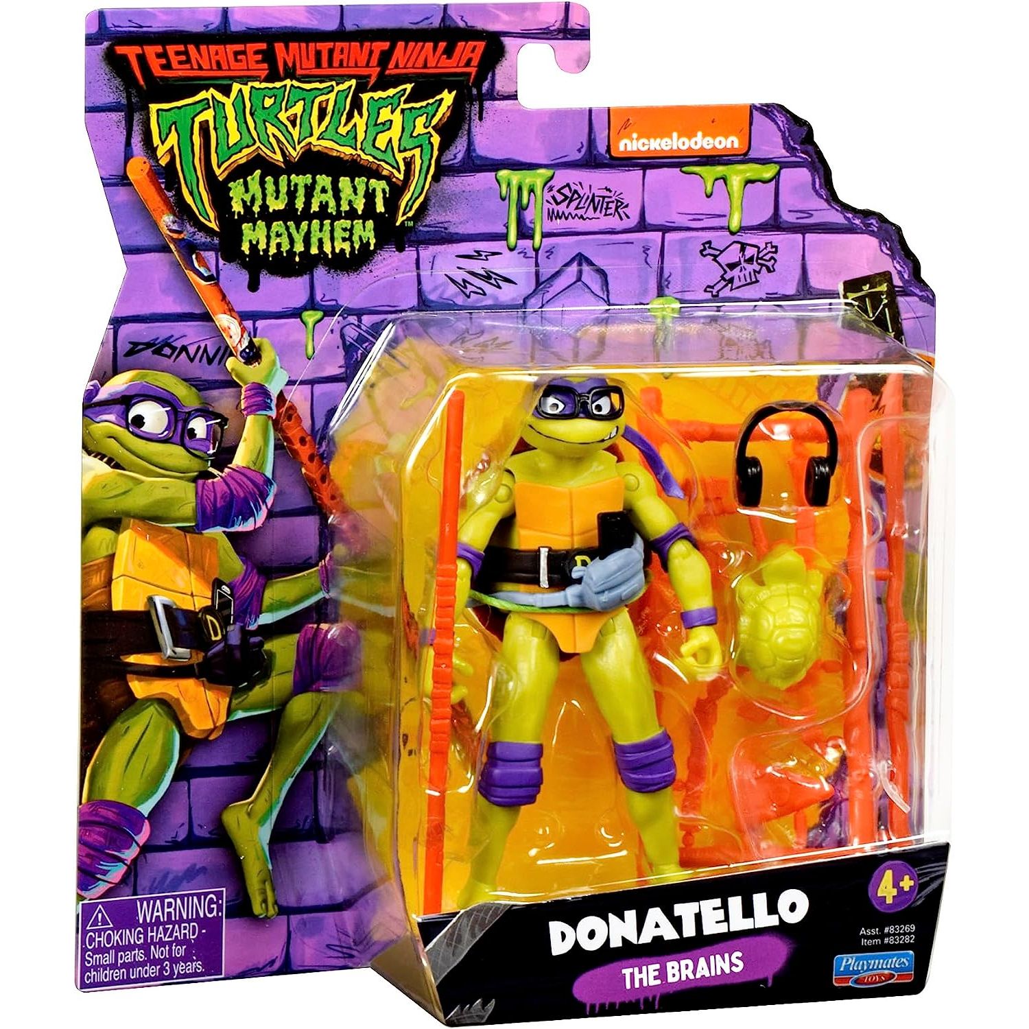 Teenage Mutant Ninja Turtles - Mutant Mayhem 4.5” Donatello Basic Action Figure