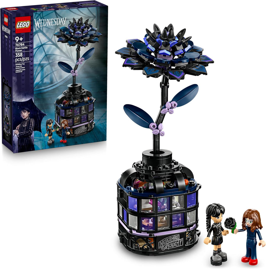 LEGO Wednesday Black Dahlia Flower Building (76784)