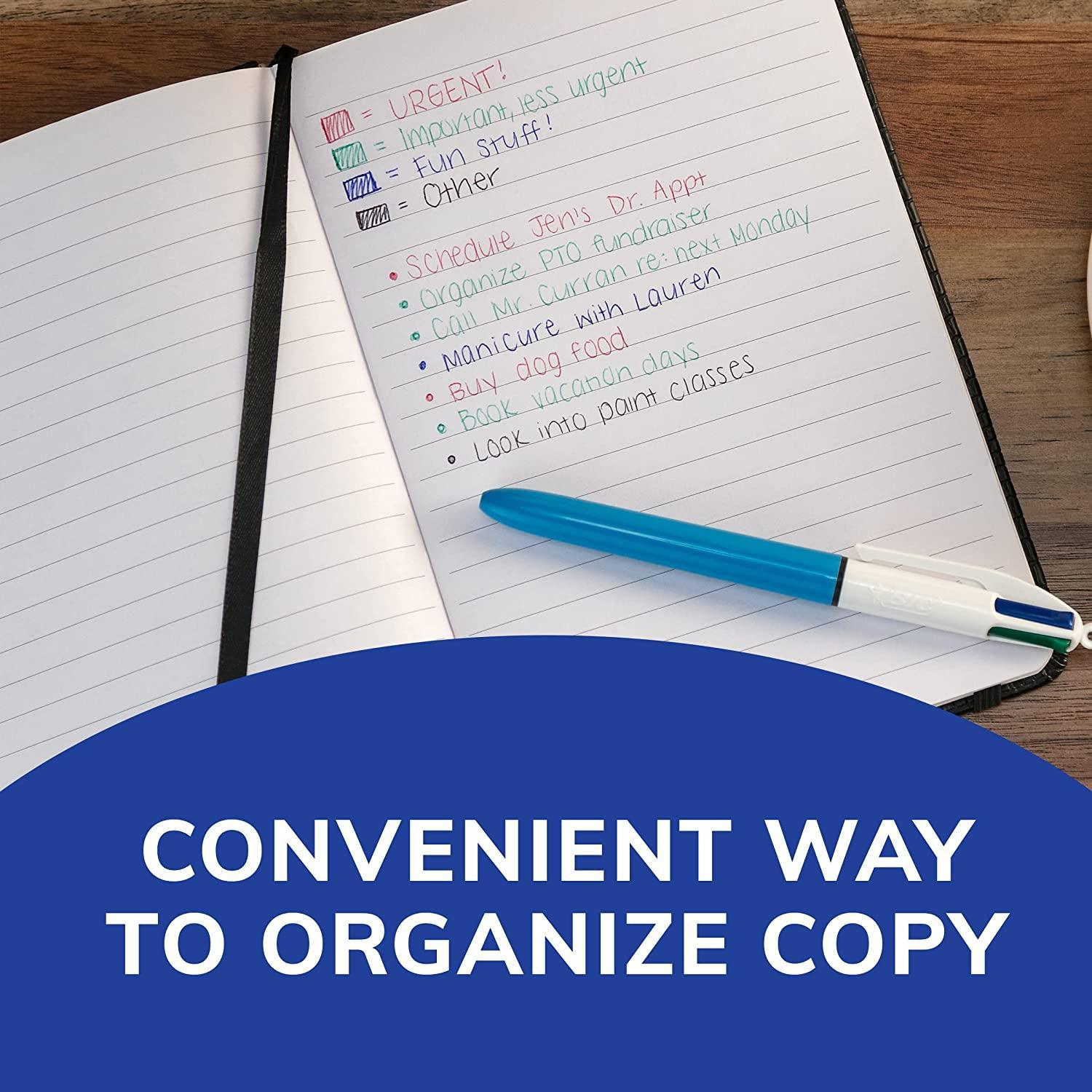 BIC 4-Color Original Retractable Ball Pens, Medium Point (1.0mm), 12-Count Pack - BumbleToys - 14 Years & Up, 18+, 5-7 Years, 6+ Years, 8-13 Years, Drawing & Painting, OXE, Pencil, Pre-Order, School Supplies, Stationery & Stickers