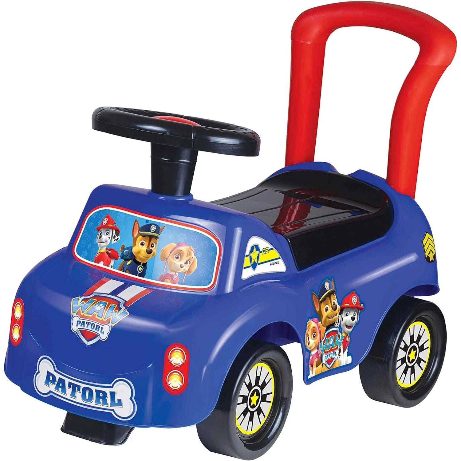Tic Toys Plastic Push Car Game With Storage Box And Button For Kids - Paw Patrol