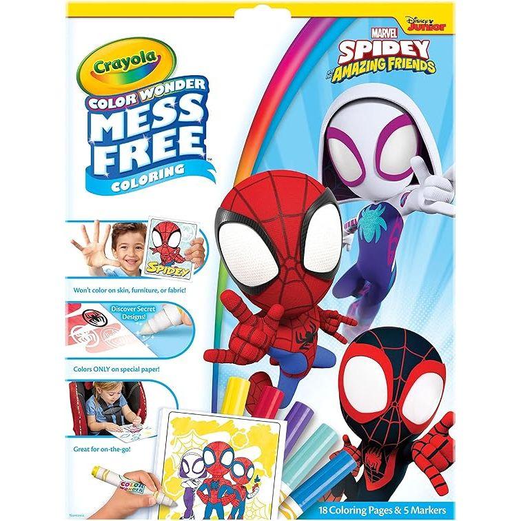 Crayola Color Wonder, Spiderman Coloring Pages & Mess Free Markers, Gift