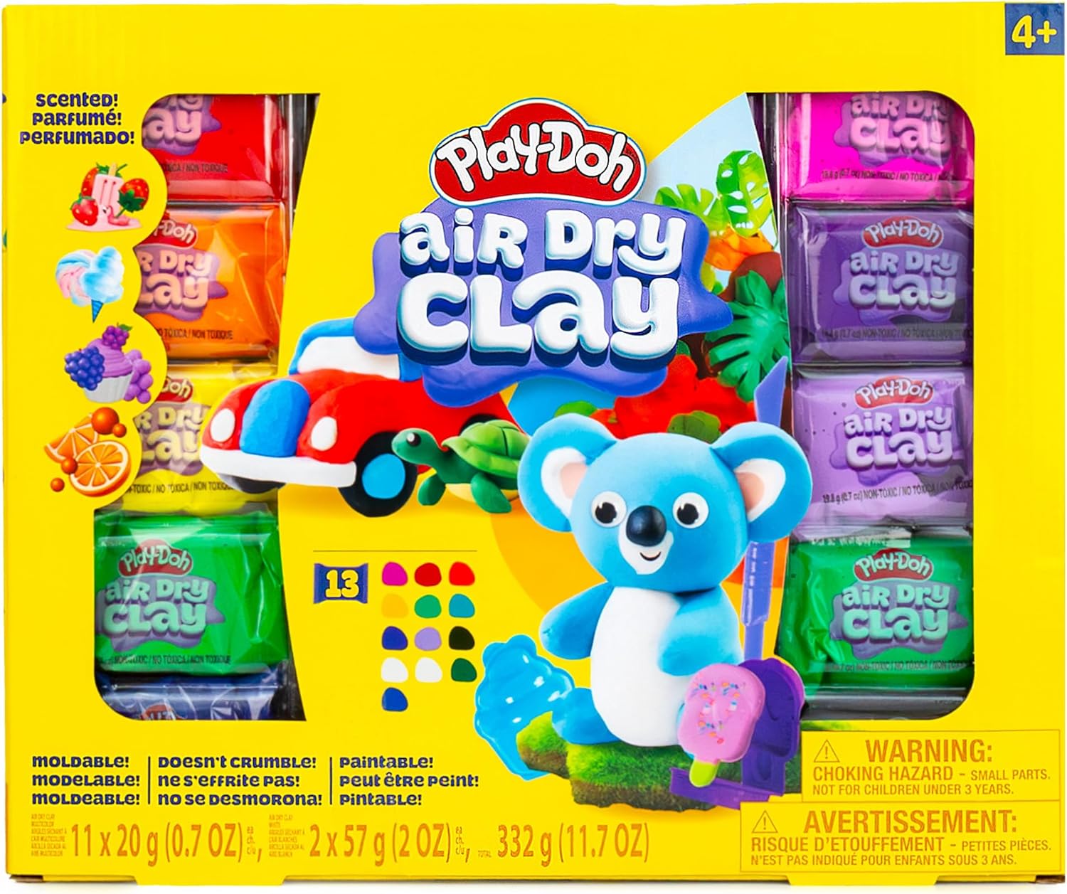 Hasbro Play Doh Air Dry Clay Scented 13 Variety Kit